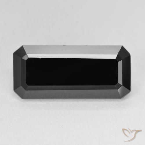10.29ct Natural Chorlo Turmalina, corte esmeralda, Opaco
