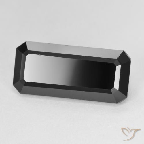 Turmalina Chorlo natural de 10.29 ct, Corte Octágono / Esmeralda, Opaco
