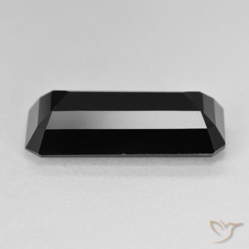 Turmalina Chorlo natural de 10.29 ct, Corte Octágono / Esmeralda, Opaco