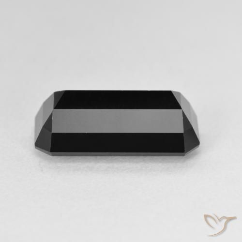 Turmalina Chorlo natural de 4.33 ct, Corte Octágono / Esmeralda, Opaco