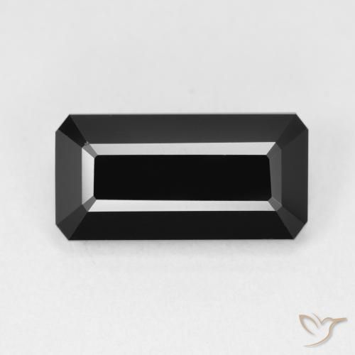 5.25ct Natural Chorlo Turmalina, corte esmeralda, Opaco