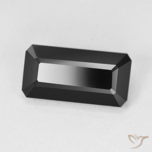 Turmalina Chorlo natural de 5.25 ct, Corte Octágono / Esmeralda, Opaco
