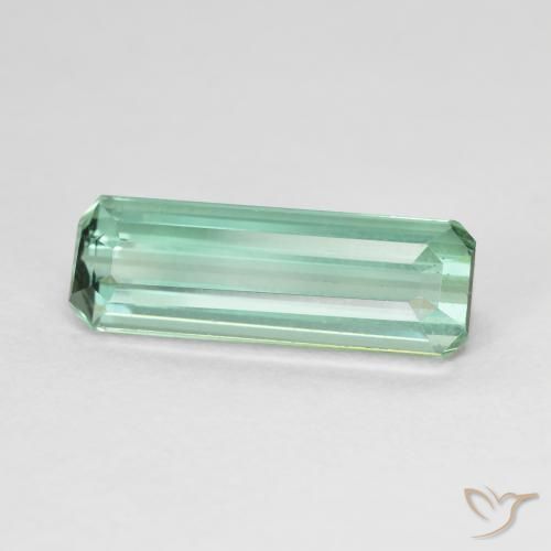 Turmalina Verde menta claro natural de 4.12 ct, Corte Octágono / Esmeralda, VVS-VS