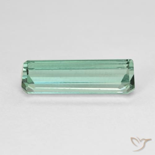 Turmalina Verde menta claro natural de 4.12 ct, Corte Octágono / Esmeralda, VVS-VS
