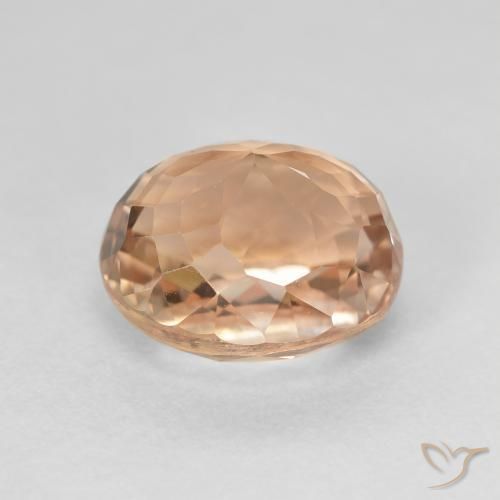 Turmalina Naranja cantaloupe natural de 5.78 ct, Ovalada, VS