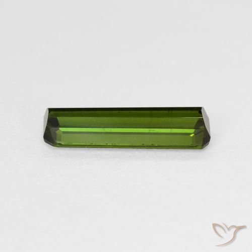 Turmalina Medium Light Green natural de 1.28 ct, Corte Octágono / Esmeralda, VS-SI
