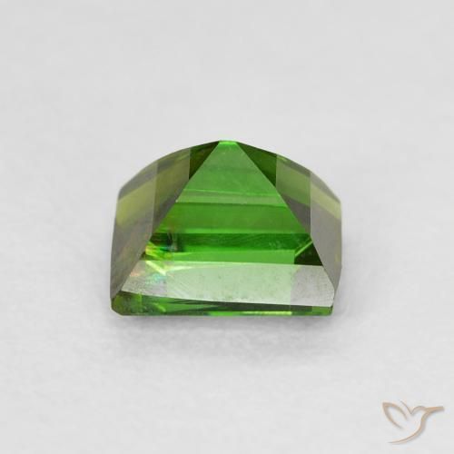 Turmalina Verde bosque natural de 0.99 ct, Corte Baguette, VS-SI