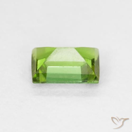 Turmalina Verde medio natural de 0.66 ct, Corte Baguette, VS-SI