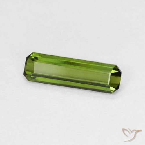 Turmalina Verde medio natural de 0.63 ct, Corte Octágono / Esmeralda, VS
