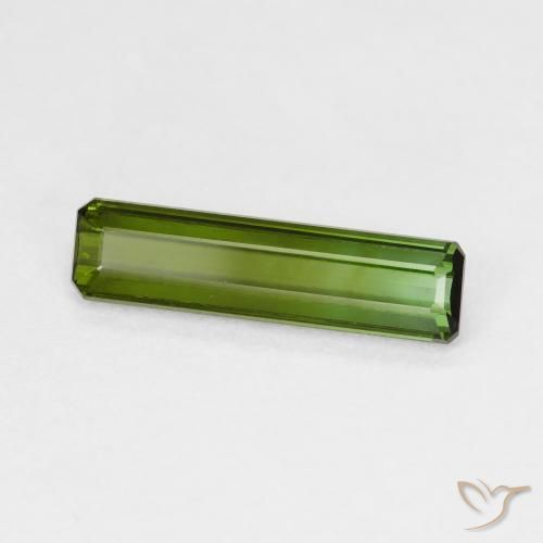 Turmalina Verde terroso natural de 1.33 ct, Corte Octágono / Esmeralda, VS