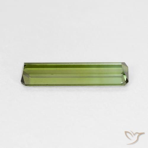 Turmalina Verde terroso natural de 1.33 ct, Corte Octágono / Esmeralda, VS