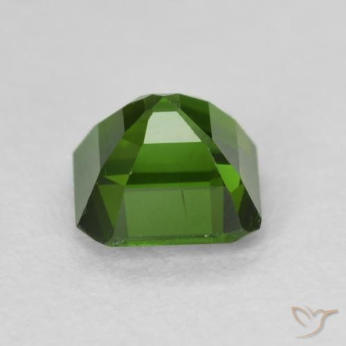 Turmalina Verde oscuro natural de 0.86 ct, Corte Octágono / Esmeralda, VS
