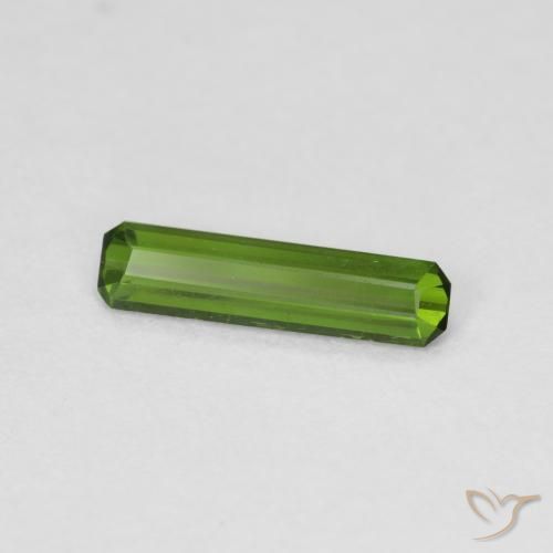 Turmalina Verde alga natural de 0.59 ct, Corte Octágono / Esmeralda, VS