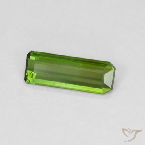 Turmalina Verde medio natural de 0.91 ct, Corte Octágono / Esmeralda, VS
