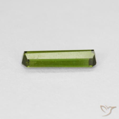 Turmalina Verde bosque natural de 0.66 ct, Corte Octágono / Esmeralda, VVS