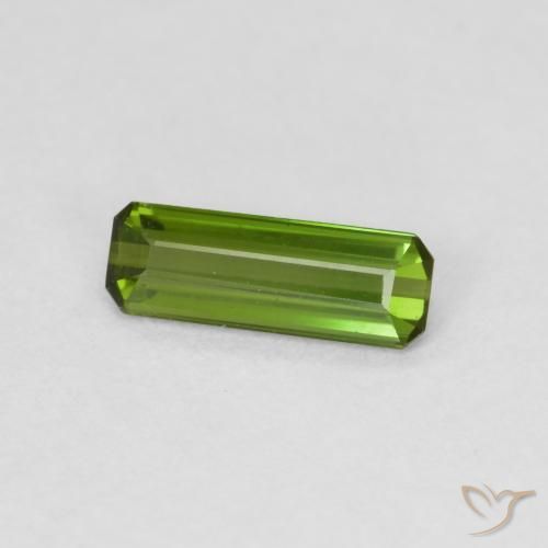 Turmalina Verde oscuro natural de 0.60 ct, Corte Octágono / Esmeralda, VVS