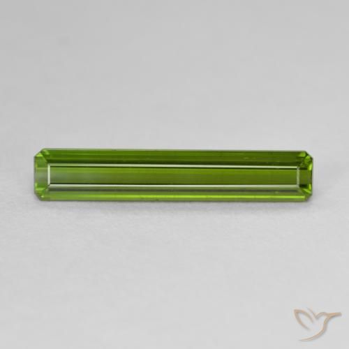 1.92ct Natural Verde terroso Turmalina, corte esmeralda, VVS