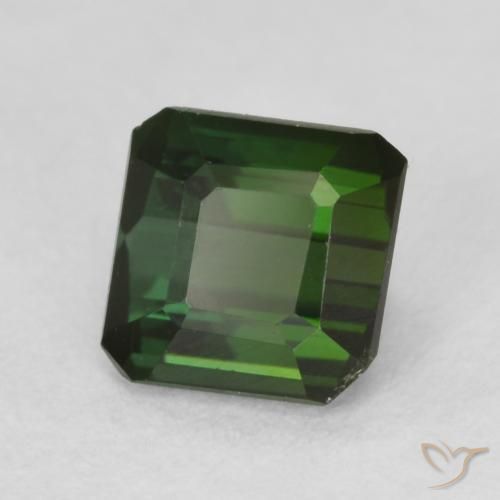 Turmalina Verde bosque natural de 0.94 ct, Corte Octágono / Esmeralda, VVS