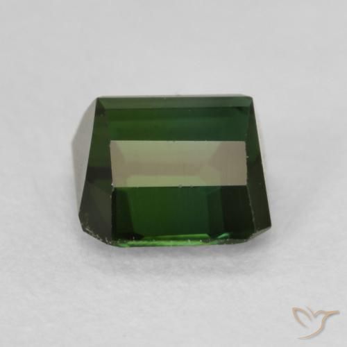 Turmalina Verde bosque natural de 0.94 ct, Corte Octágono / Esmeralda, VVS