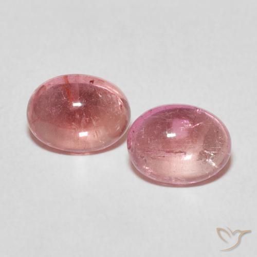 2.79ctw Natural Rosado naranja turmalina, Ovalada, Transparente