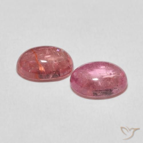 Gemas de Turmalina Rosado naranja natural de 2.79 ct, Ovalada, Transparente