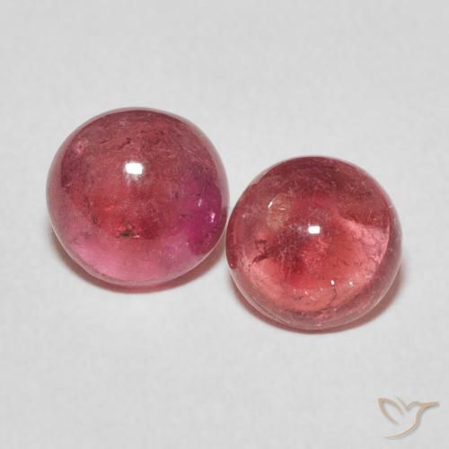 2.61ctw Natural Rosado medio turmalina, Redondo, Transparente