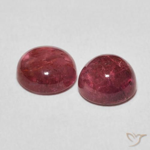 Gemas de Turmalina Rosado medio natural de 2.80 ct, Redondo, Transparente