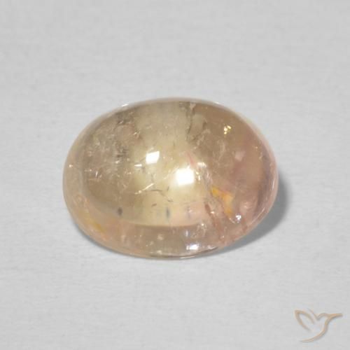 2.13ct Natural Rosado salmón turmalina, Ovalada, Transparente