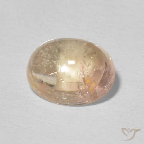 Turmalina Rosado salmón natural de 2.13 ct, Ovalada, Transparente