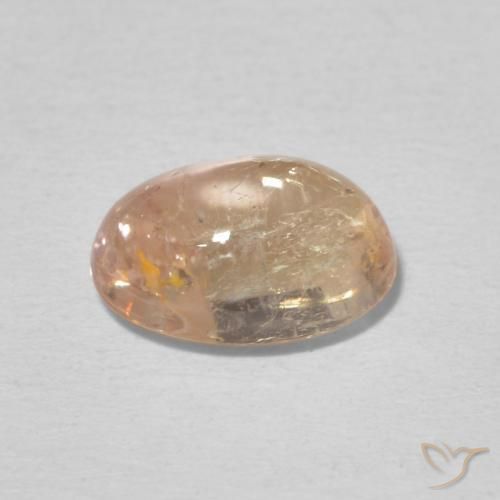 Turmalina Rosado salmón natural de 2.13 ct, Ovalada, Transparente