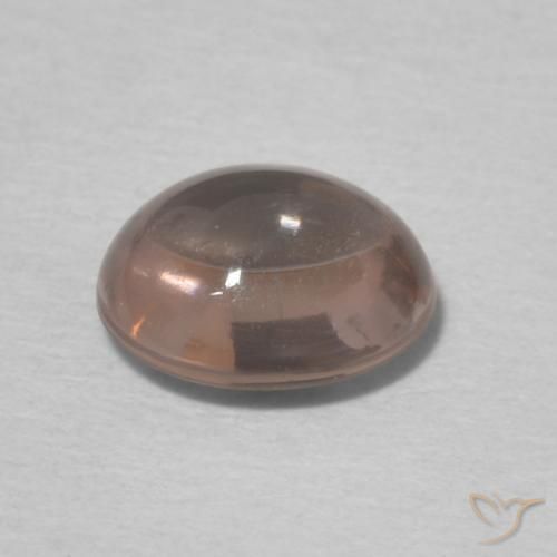 Turmalina Rosado naranja natural de 0.88 ct, Ovalada, Transparente
