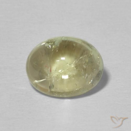 1.99ct Natural Verde lima pálido turmalina, Ovalada, Transparente