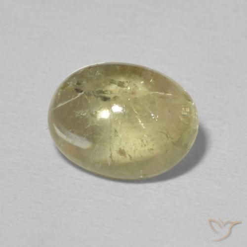 Turmalina Amarillo claro natural de 2.29 ct, Ovalada, Transparente
