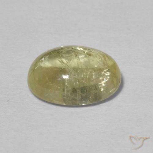 Turmalina Amarillo claro natural de 2.29 ct, Ovalada, Transparente