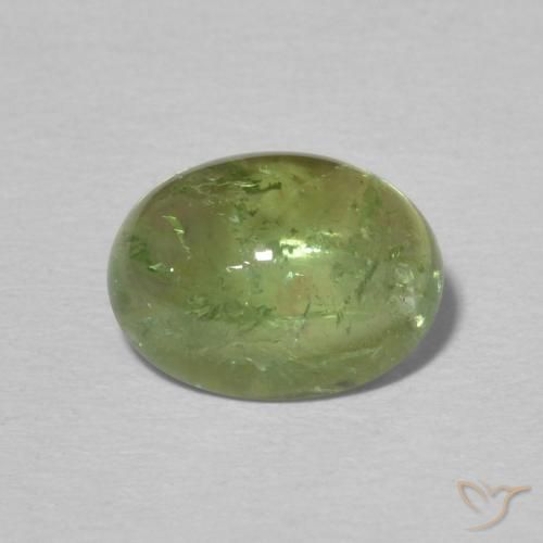 1.99ct Natural Verde terroso turmalina, Ovalada, Transparente