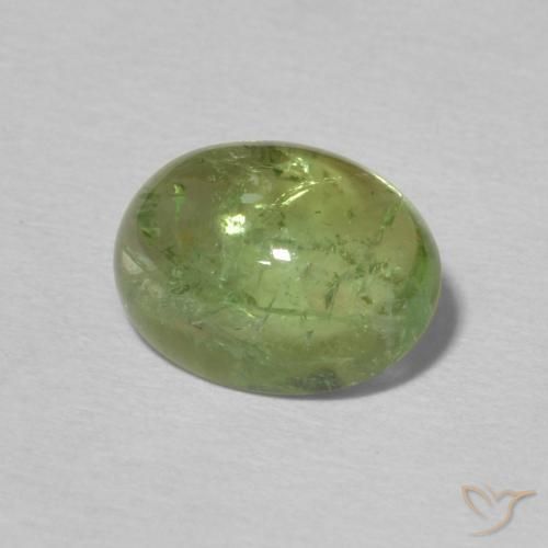 Turmalina Verde terroso natural de 1.99 ct, Ovalada, Transparente