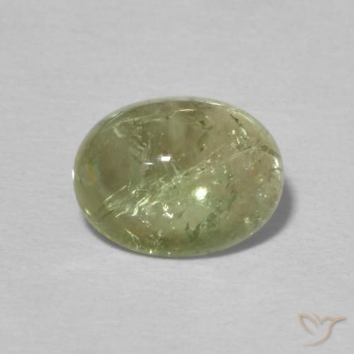 1.92ct Natural Verde cálido turmalina, Ovalada, Transparente