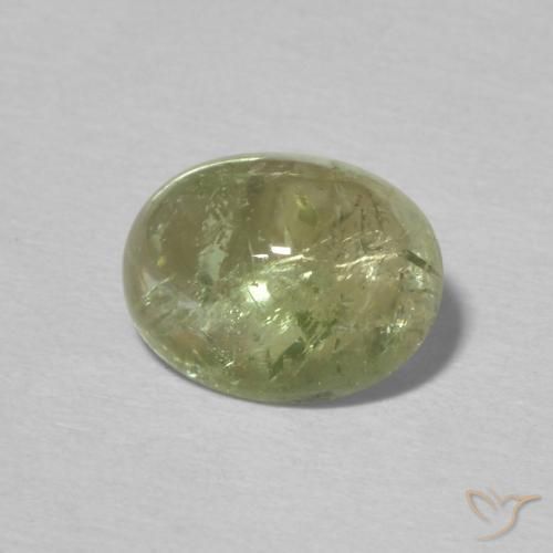Turmalina Verde cálido natural de 1.92 ct, Ovalada, Transparente