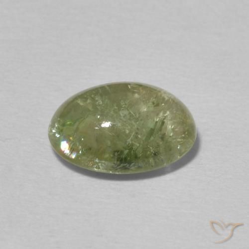 Turmalina Verde cálido natural de 1.92 ct, Ovalada, Transparente