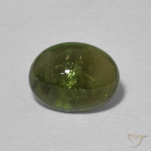 1.75ct Natural Verde medio turmalina, Ovalada, Transparente