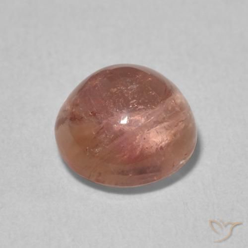 Turmalina Rosado naranja natural de 1.79 ct, Redondo, Transparente