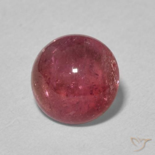 Turmalina Rosado naranja natural de 1.46 ct, Redondo, Transparente