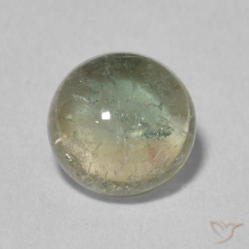 1.67ct Natural Multicolor Turmalina, Redondo, Transparente