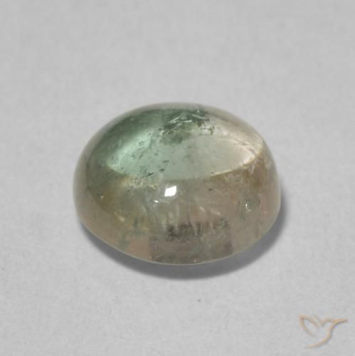 Turmalina Multicolor natural de 1.67 ct, Redondo, Transparente