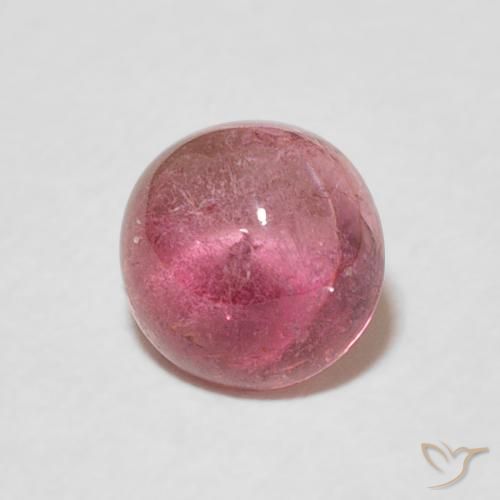 Turmalina Rosa oscuro natural de 1.05 ct, Redondo, Transparente