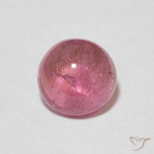 0.86ct Natural Rosado Bubblegum Turmalina, Redondo, Transparente