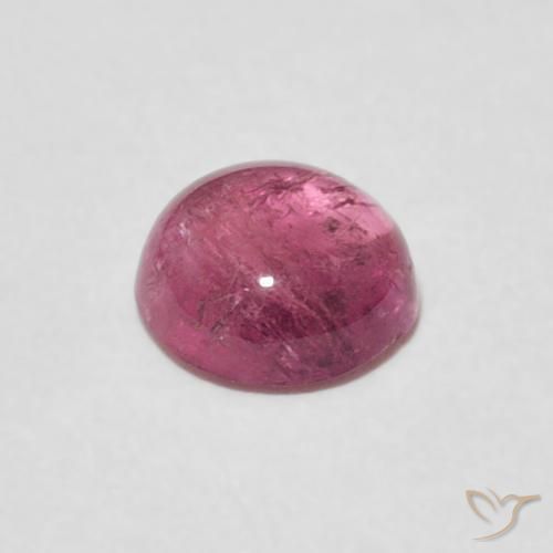 Turmalina Rosado Bubblegum natural de 0.86 ct, Redondo, Transparente