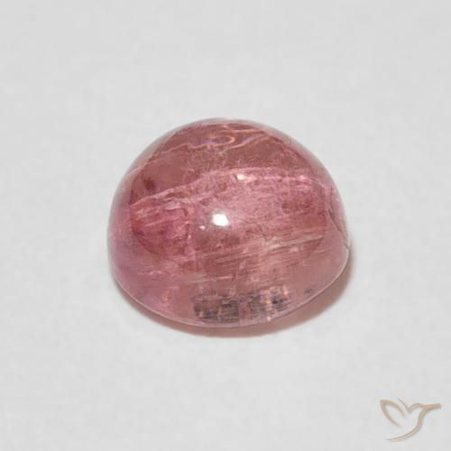 Turmalina Rosado naranja natural de 1.27 ct, Redondo, Transparente