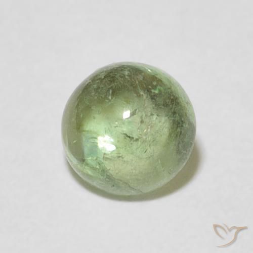 1.16ct Natural Verde claro Turmalina, Redondo, Transparente
