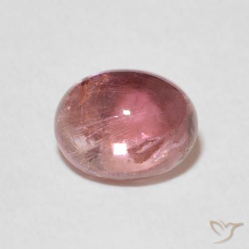 1.18ct Natural Rosado claro turmalina, Ovalada, Transparente